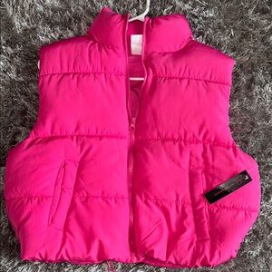 Hot Pink Quilted Vest